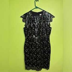 KATHERINE KELLY sequine green dress size 12 good condition